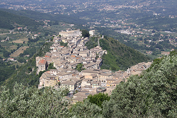 Panorama di Arpino visto da Civitavecchia