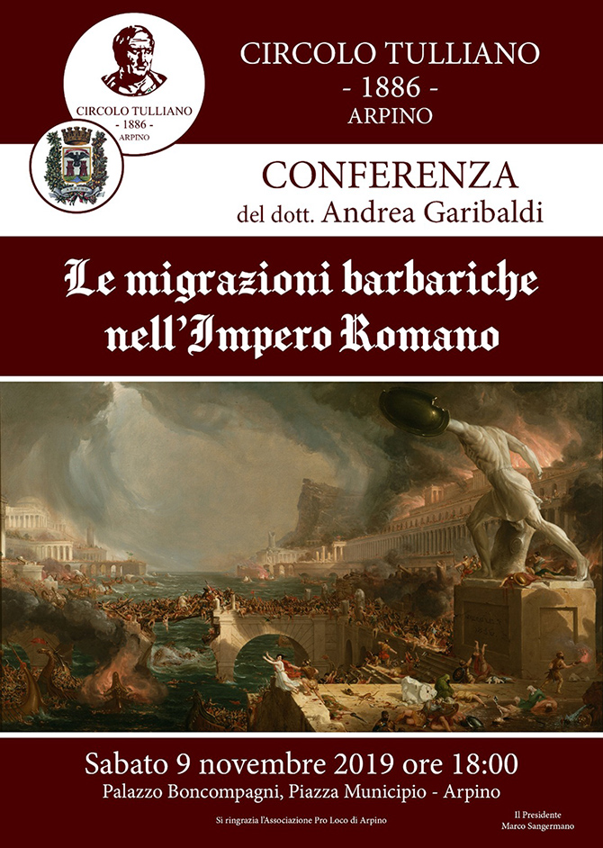 Conferenza "Le migrazioni barbariche nell'Impero Romano" 