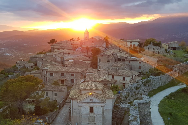 "Tramonto dalla Torre di Cicerone"